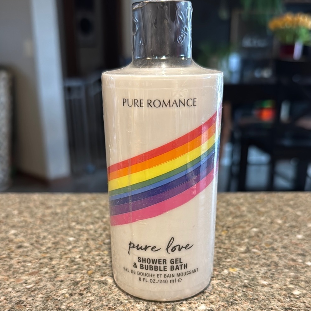 New pure romance shower gel & bubble bath